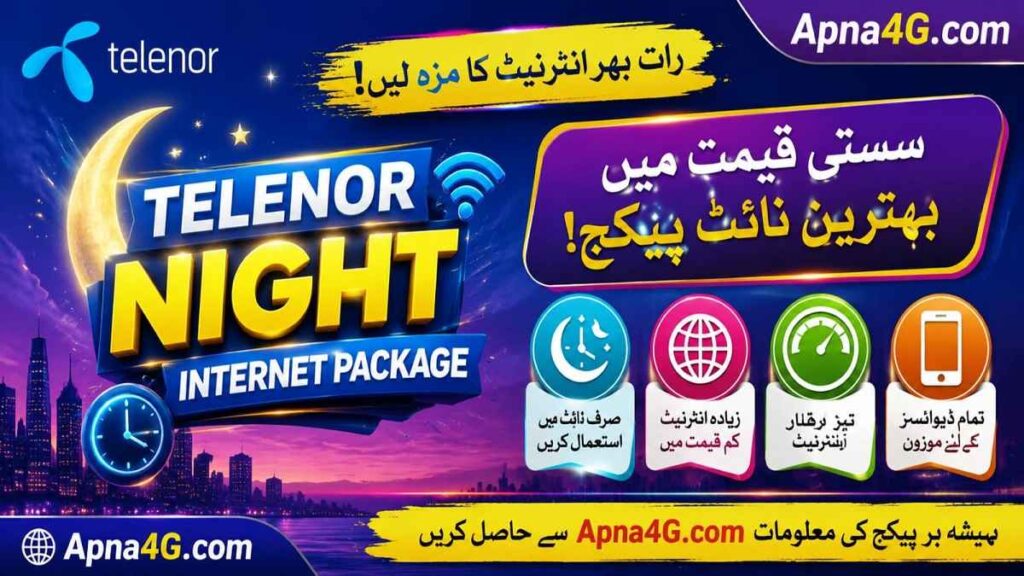 Telenor Internet Packages For Night Late Night