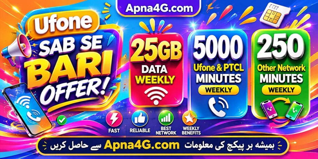 Ufone Sab Se Bari Offer 25GB