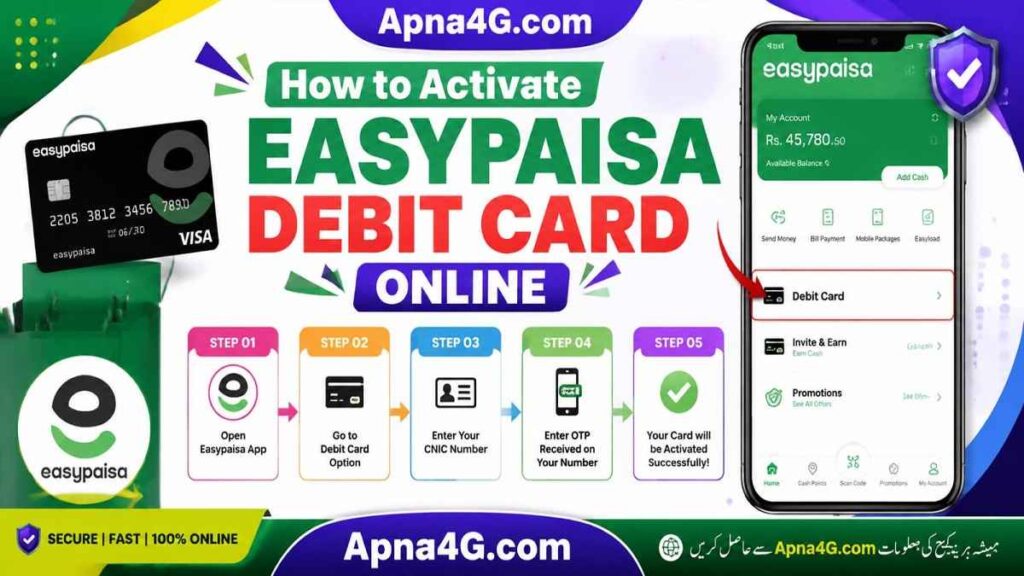 Activate Easypaisa Debit Card
