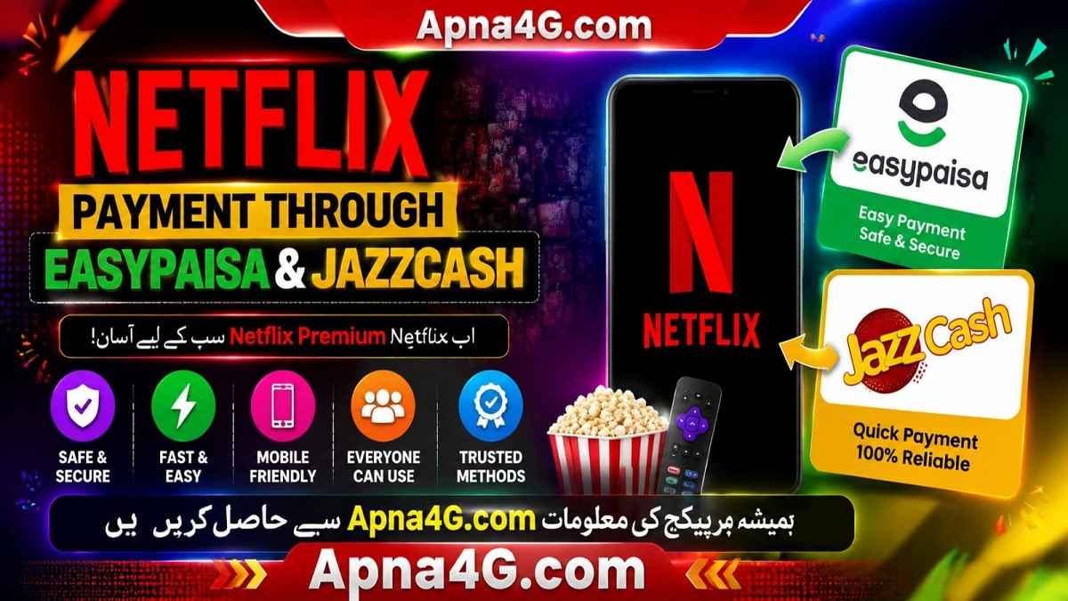 Netflix Payment Through Easypaisa
