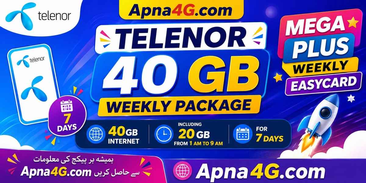 Telenor 40 GB Package Code Details