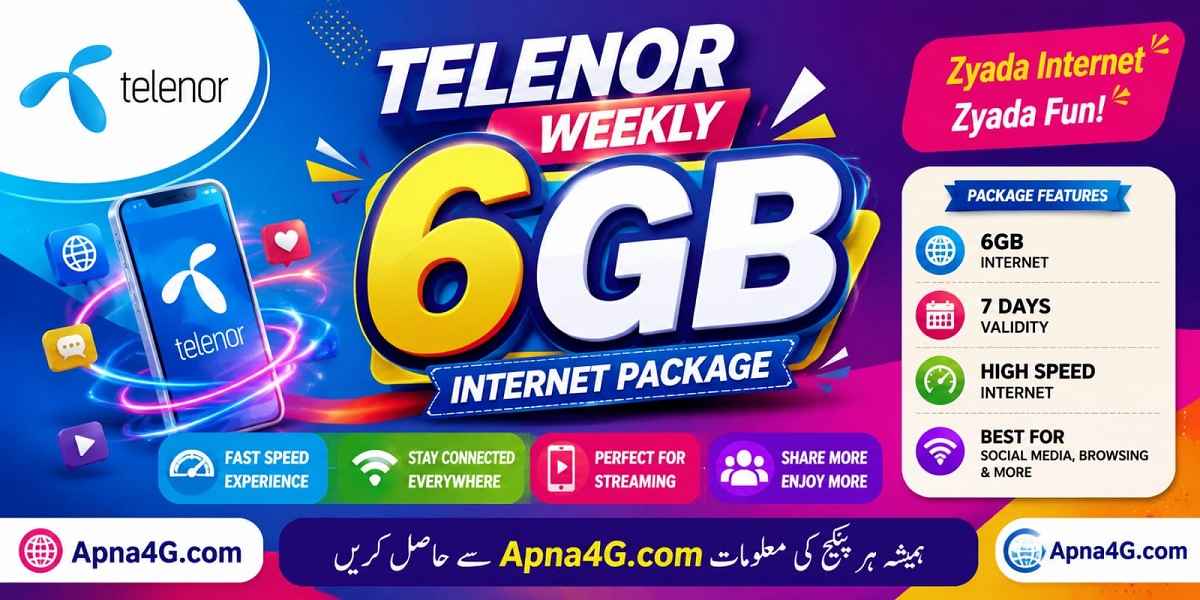 Telenor 6GB Weekly Internet Package