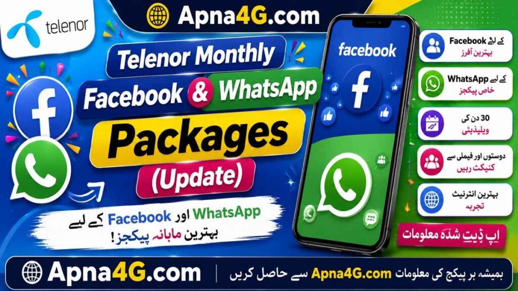 Telenor Whatsapp Facebook Package