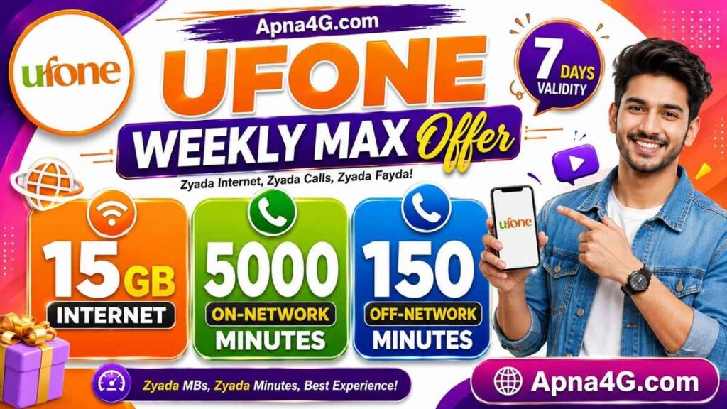 Ufone Weekly Max Offer 15GB