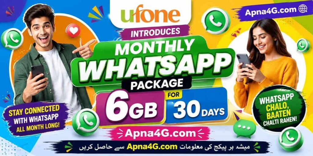 Ufone introduces Monthly WhatsApp Package 6GB