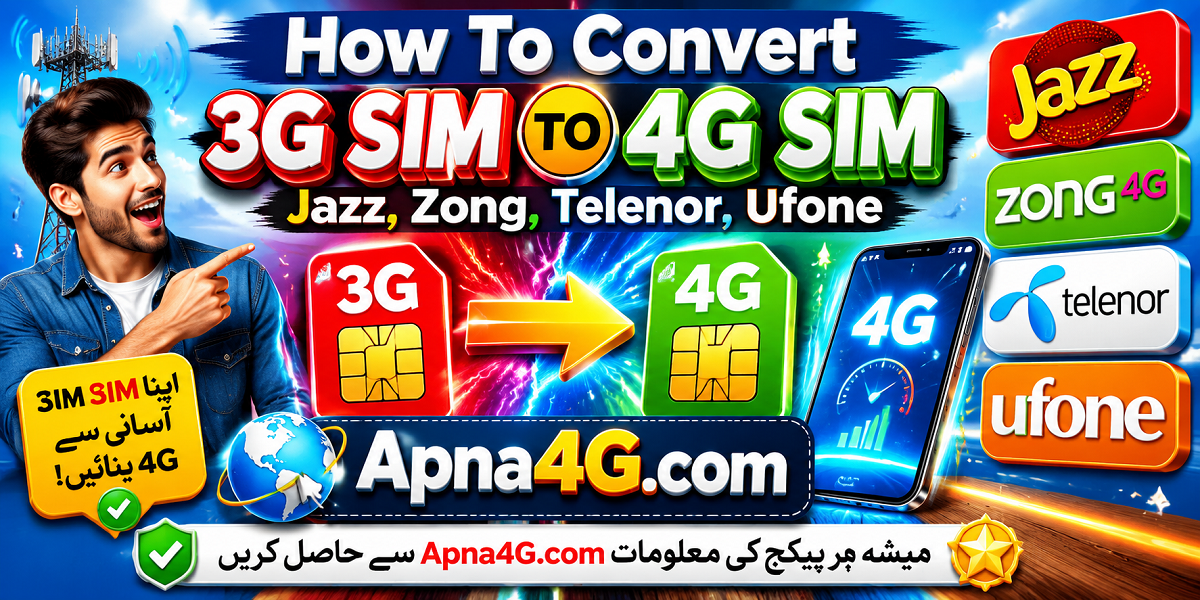 How To Convert 3G Sim To 4G