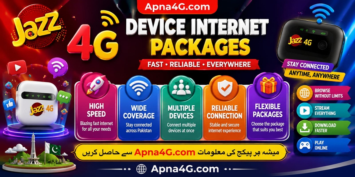 Jazz 4G Devices Internet
