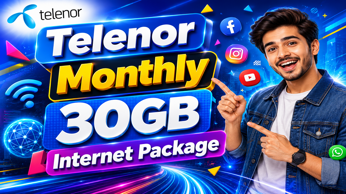 Telenor 30GB Monthly Internet