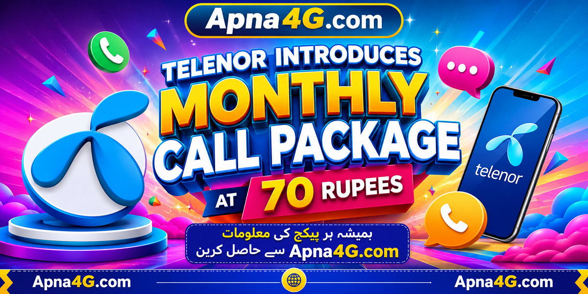Telenor Monthly Call Package 70 Rupees