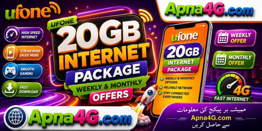 Ufone 20GB Internet Package