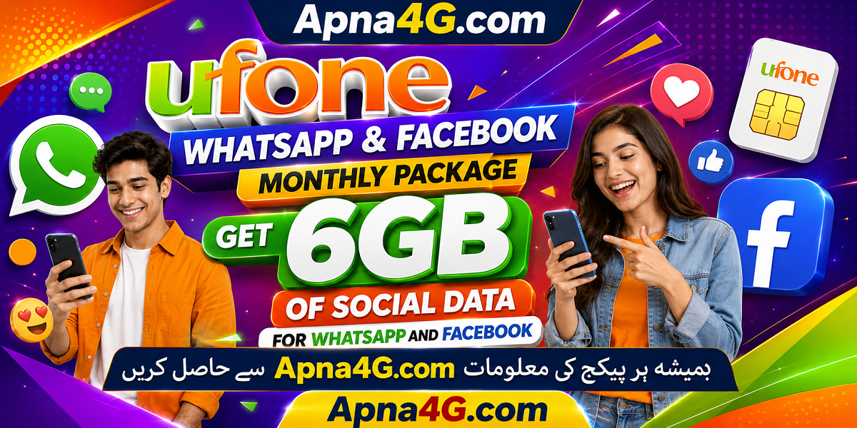 Ufone Whatsapp Facebook Monthly Package