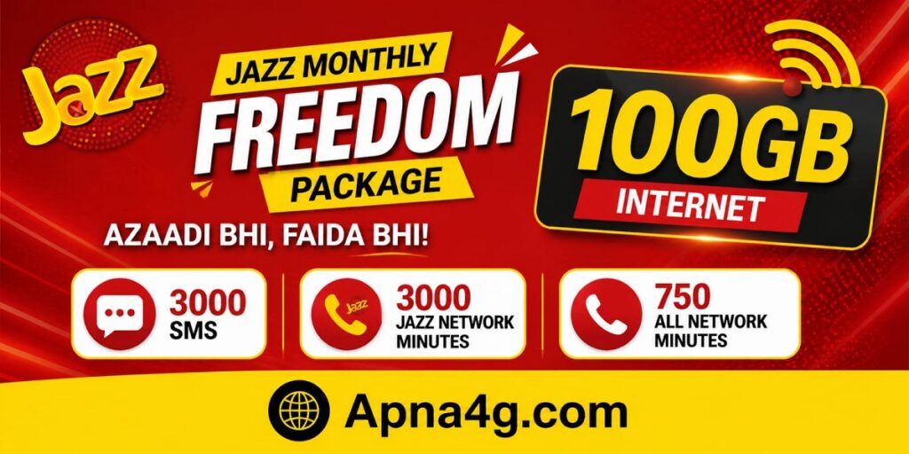 Jazz Monthly Freedom Package 100GB