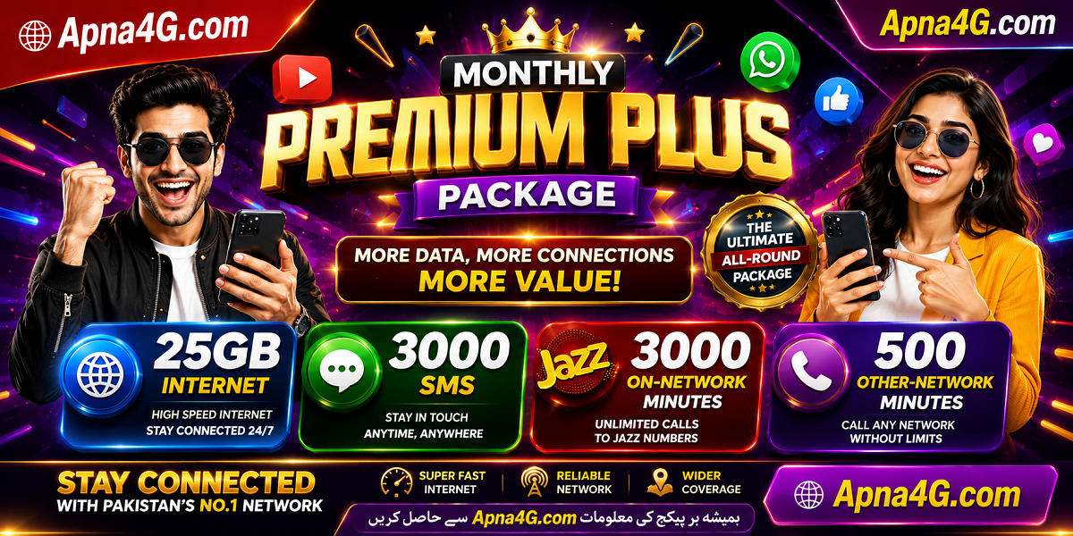 Jazz Monthly Premium Plus Package