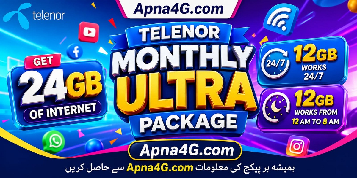 Telenor 4G Monthly Ultra Package