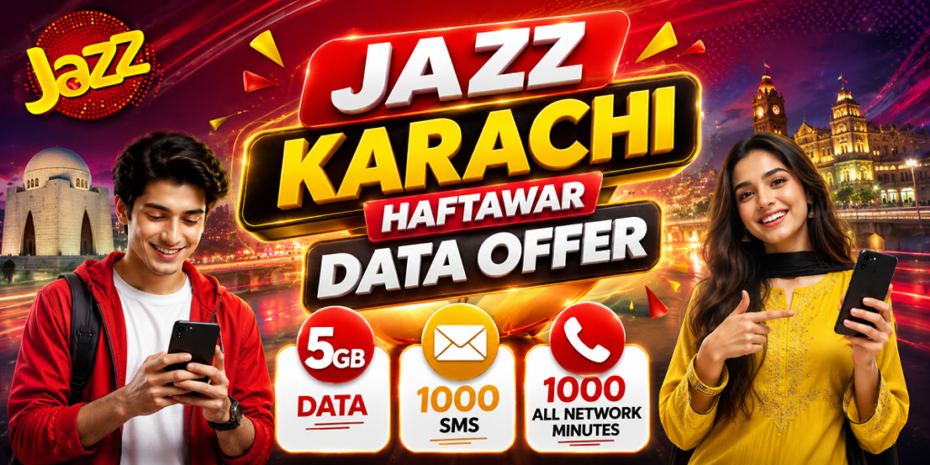 Jazz Karachi Hyderabad & Badin Offer