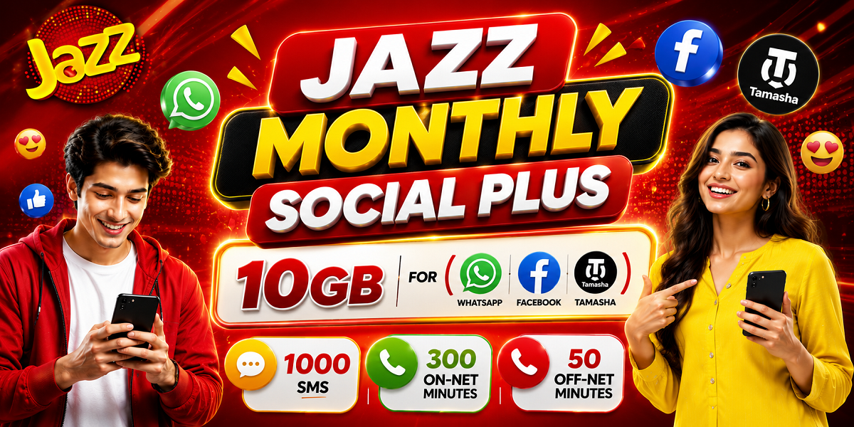 Jazz Monthly Social Plus Package Details