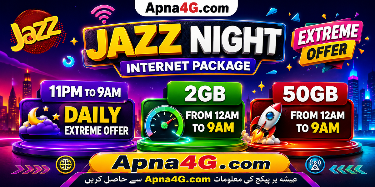 Jazz Night Internet Package 11 PM To 9 AM Code