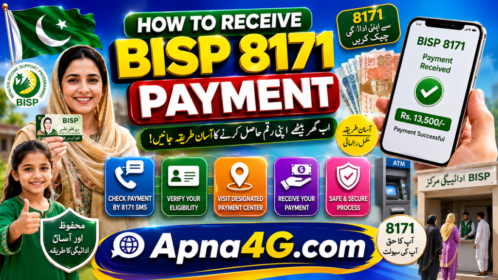 How To Receive BISP 8171 April Payment