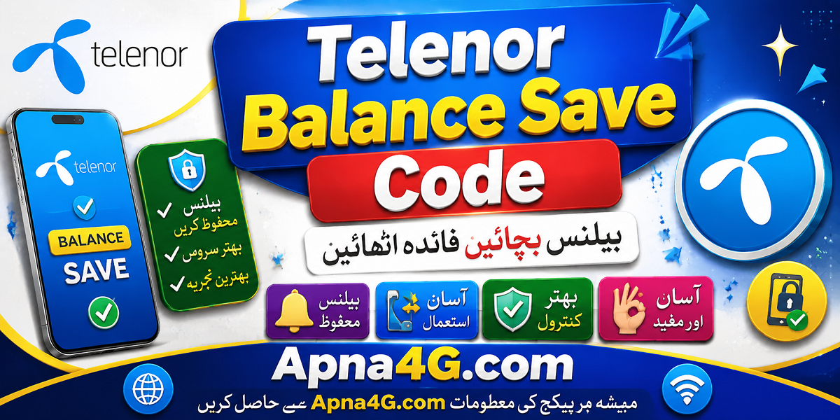 Telenor Balance Save Code Details