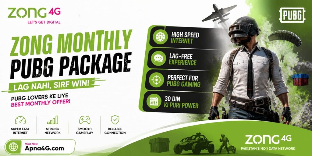 Zong PUBG Package Monthly