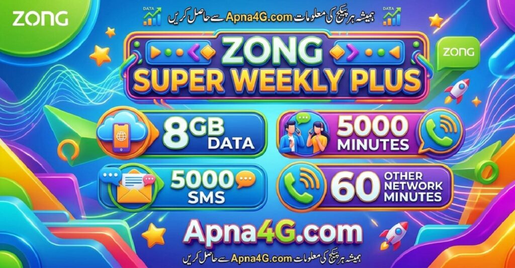 Zong Super Weekly Plus Offer 8GB