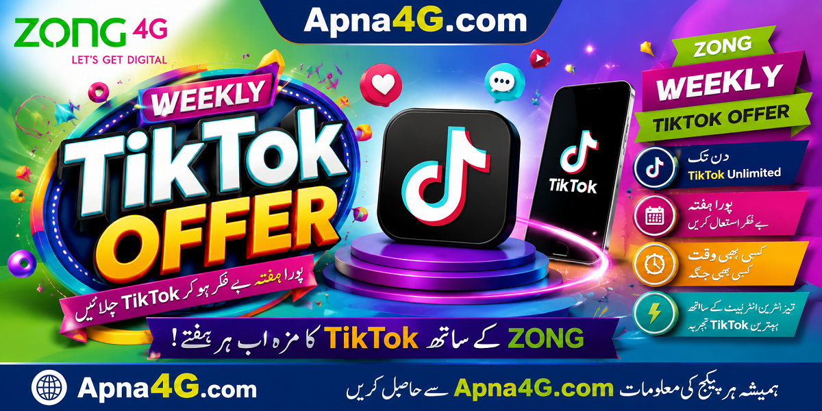 Zong TikTok Package Weekly Code & Price