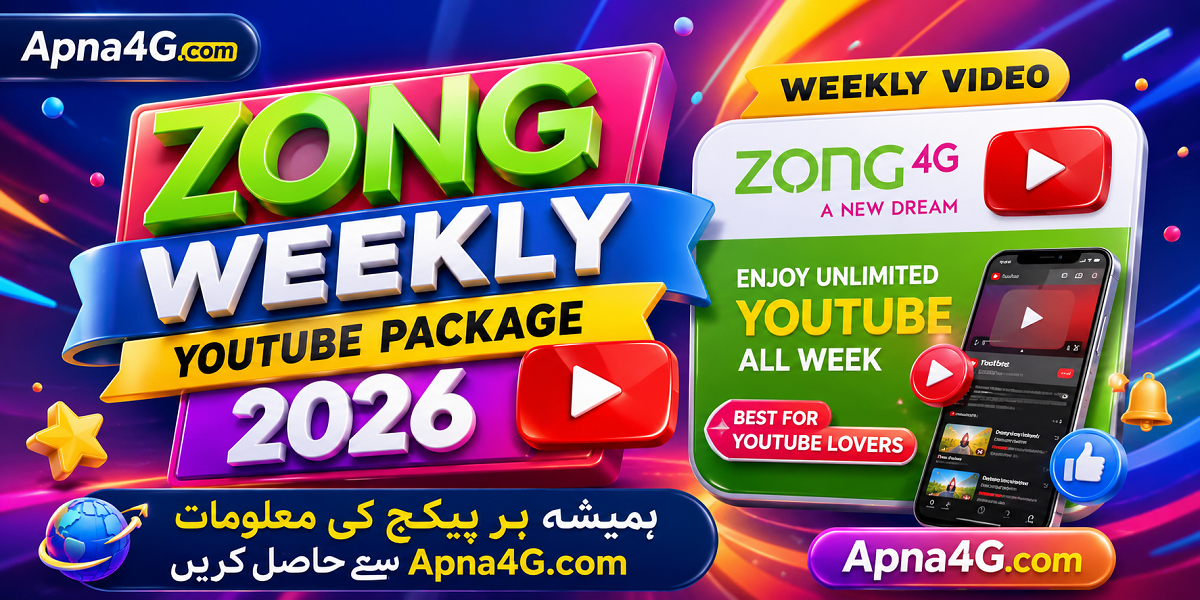 Zong Weekly Youtube Offer 8GB