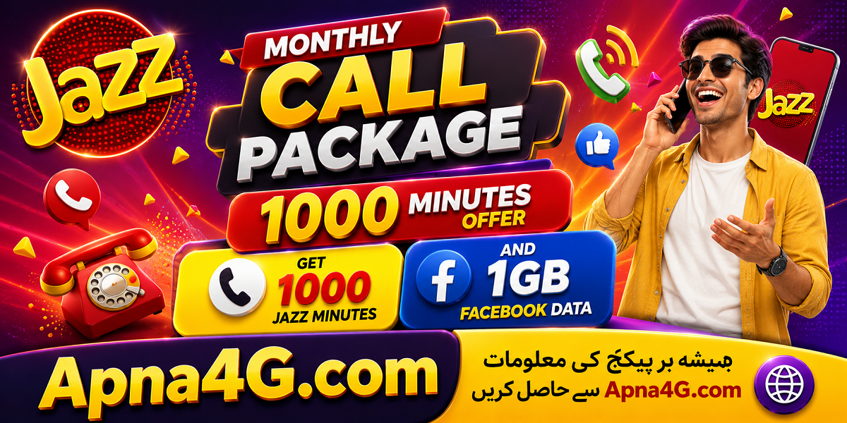 Jazz Monthly Call Package 1000 Minutes