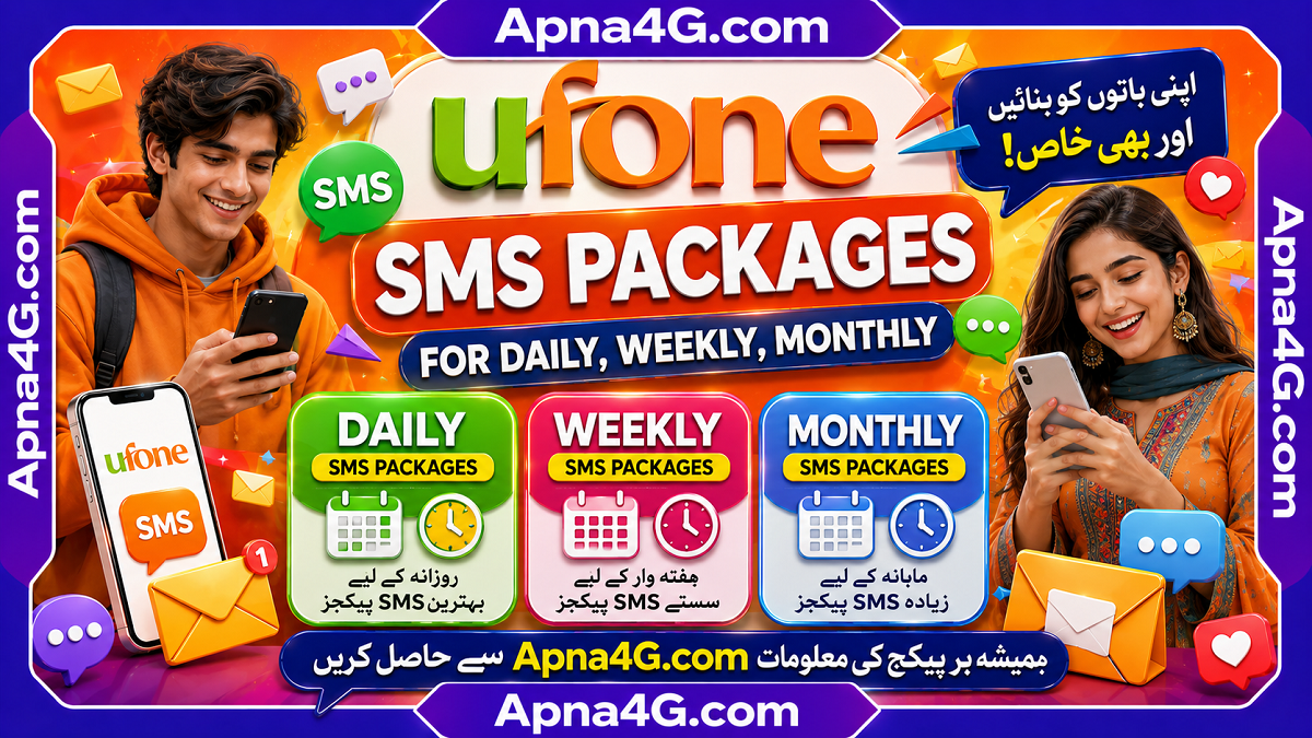 Ufone SMS Package Code List