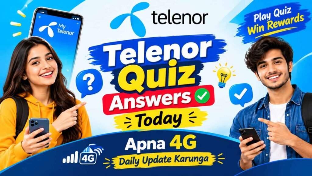 Telenor Quiz Answers Today – Daily Updated