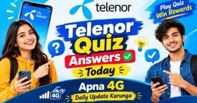 Telenor Quiz Answers Today – Daily Updated