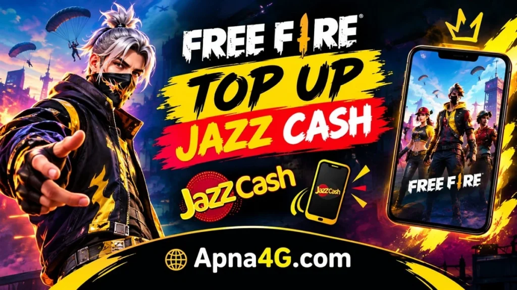 Free Fire Top Up Jazz Cash